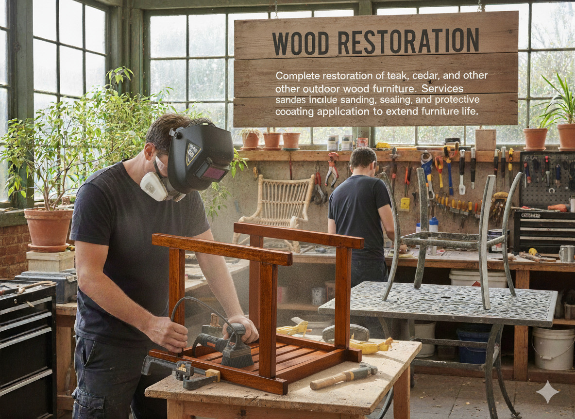 Wood furniture restoration and refinishing